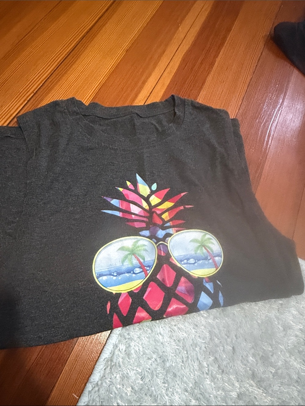Black Pineapple Graphic Tank Top